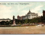 Karl III Statue Kungsträdgården Stockholm Sweden DB Postcard F22 - $3.91