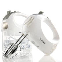 OVENTE Portable 5 Speed Mixing Electric Hand Mixer with Stainless Steel ... - £19.53 GBP
