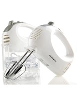 OVENTE Portable 5 Speed Mixing Electric Hand Mixer with Stainless Steel ... - £19.65 GBP