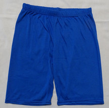 New Blue Summer Athletic Pull On Girl Shorts High Rise Elastic Waist 10-12 - £3.14 GBP