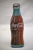 Advertising Coca Cola Coke Soda Pop Bottle Tin Storage Container Vintage... - $16.82