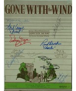 GONE WITH THE WIND - GWTW CAST X9 SIGNED MUSIC SHEETS - Ann Rutherford  ... - $791.90 CAD