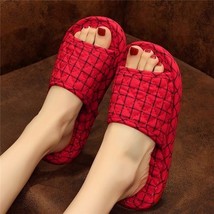 Pure Cotton Fabric Cloth Bottom Cloth Slippers Wood Floor Floor Tiles Mute Indoo - £19.59 GBP