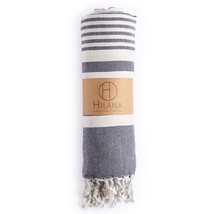 Fethiye Striped Blanket Throw - Blue - £76.85 GBP