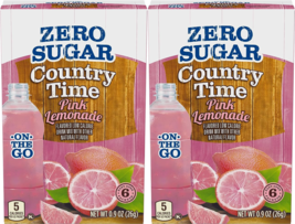 2-PACK Zero Sugar Country Time Pink Lemonade Drink Mix SAME-DAY SHIP - £5.24 GBP