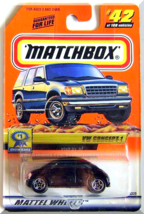 Matchbox - VW Concept 1: #1 Show Cars Series 9 #42/100 (2000) *Black Edition* - $4.00