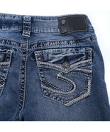 Silver Suki Fluid Distressed Flap Pocket Mid Boot Cut Jeans Womens 27 27x29 - £18.90 GBP