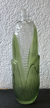 VTG  Avon Ear of Corn  Green &amp; Clear Glass Bottle 8&quot; Tall USA *No Top* - £10.50 GBP