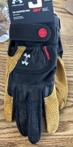 Nwt, Mens Under Armour UA Harper Pro Batting Gloves Size M Black/Brown 1... - $35.14