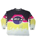 Vintage 1992 Jim O&#39;Neal USA Motocross Racing Biker XL Neon Colors Shirt - £77.87 GBP