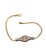 best product 22 karat gold 17cm birthstone bracelets step aunts handmade... - $1,507.00