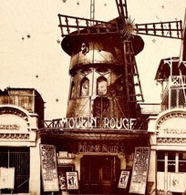 Paris France The Moulin Rouge Clara Faurens Revue Mill 1910s Postcard PCBG12A - £31.49 GBP