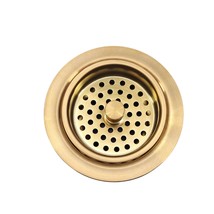 Signature Hardware 480532 3-1/2&quot; Kitchen Sink Basket Strainer - Brushed ... - $42.90