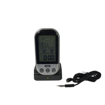 Wireless Remote Grill Meat Thermometer with Base and Probe Tested Working - $23.01