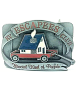 RV Escapees Club Belt Buckle 1995 Siskiyou Belt Buckle Co Pewter &amp; Ename... - $11.83