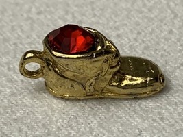 Vintage Baby Shoe Booty Pendant Charm Jeweled Birthstone CHARMS - $7.00