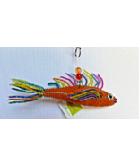 Beadworx glass bead art work 8”  x 3” retired rainbow bright color steam... - $52.49
