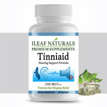 iLeafNaturals Tinniaid - Tinnitus Ear Ringing Relief 1200MG - 60 Veggie Capsules - £23.10 GBP