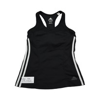 Adidas Shirt Women S Black Scoop Neck Sleeveless Racerback Active Tank Top - $24.73