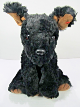 Ty Classic Pepper Black Brown Puppy Dog Plush 1996 Stuffed Animal Vintage 10&quot; - £8.83 GBP
