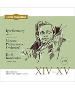 GREAT MAESTROS Vol XIV-XV. IGOR BEZRODNY [Audio CD] Igor Bezrodny; Camil... - $23.52