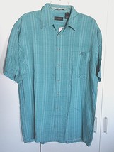 Van Heusen Men&#39;s Ss Washable Rayon Button Dress SHIRT-M-NWT-$36 ORIG.-COOL/COMFY - £7.12 GBP