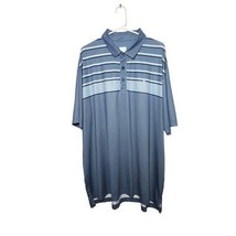 Callaway OptiDri Men&#39;s Short Sleeve Polo Shirt Blues Stripes Size XXL - $24.99
