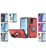 Tempered Glass / Metallic Kickstand Hybrid Cover Phone Case For TCL 40 X... - £8.20 GBP+