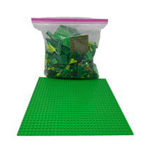 Lego Color Sorted Lot Green 1 lb 15.2 oz Assorted Pieces Bricks - $29.34