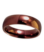 Coffee Ring Mens Womens Copper Color Stainless Steel Wedding Band Sizes ... - £12.50 GBP