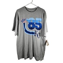 Cooperstown Collection Men&#39;s TShirt 1985 World Series KC MLB Gray Size X... - $22.11
