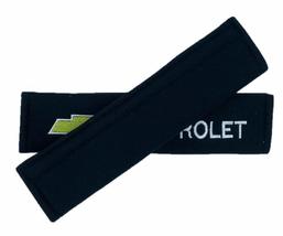 Chevy Gold Embroidered Logo Car Seat Belt Cover Seatbelt Shoulder Pad 2 pcs - £10.15 GBP
