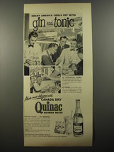 1954 Canada Dry Quinac Quinine Water Ad - Smart America cools off with gin - £14.53 GBP