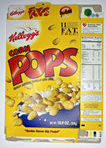 1999 Empty Kellogg&#39;s Corn Pops 10.9OZ Cereal Box SKU U198/174 - £15.00 GBP