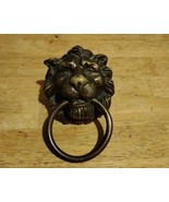 Antique Vintage Lion Head Solid Door Knocker  - $106.88