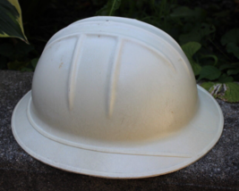 vintage Jackson Products Hard Hat 1950&#39;s SH-1 Fiberglass white full brim! - $79.99