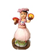 Vtg Hawaiian Keiki Dashboard PinkHula Girl Doll Dancer Designed in Hawai... - £18.30 GBP