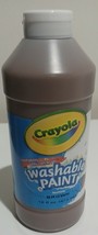 》 Crayola Huge Brown Washable Paint, 16 oz Squeeze Bottle CYO542016007 ️ - $9.89