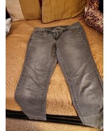 Ann Taylor Loft Modern Skinny  Medium Textured Gray Pants Jeans Size 30/... - £13.29 GBP