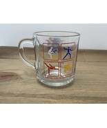 Vintage 1984 LA Summer Olympics McDonald’s Mug Clear Glass Excellent Mad... - £9.90 GBP