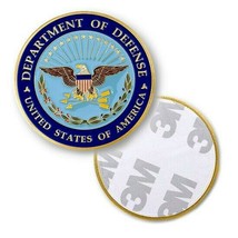 Dod Department Of Defense 4&quot; Adhesive Medallion Challenge Coin - $36.99