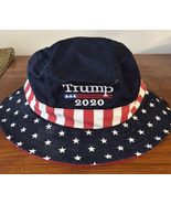 Trump 2020 Bucket Hat Embroidered Stars Stripes One Size￼ - $11.88