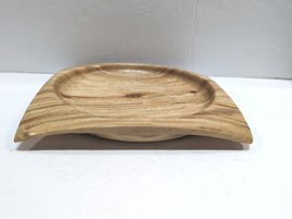 Spalted Wood Square Dish Bowl Hand Crafted Made Trinket Candy Nut Maple ... - $44.55