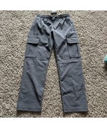 New Big Boy&#39;s Under Armour Icon Woven Pants Gray Youth Size Small Active... - $34.03 CAD