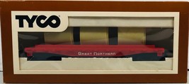 TYCO - Flat Car with Pipes - Great Northern - HO Scale - 342D - Original Box - £10.08 GBP