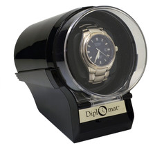  Diplomat Watch Winder Diplomat Case Box Storage Timer  Automatic  glossy - $59.95