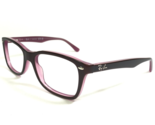 Ray-Ban Eyeglasses Frames RB5228 2126 Dark Brown Clear Purple 53-17-140 - $69.91