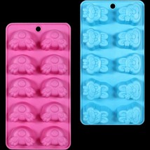 Novelty Easter Bunny Heads &amp; Tails Ice Tray Mold Gelatin Shot Birthday Party-2pk - £5.23 GBP