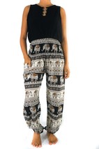 Black ELEPHANT Pants Women Boho Pants Hippie Pants Yoga - £14.38 GBP