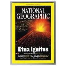 National Geographic Magazine February 2002 mbox3663/i Etna Ignites - £3.11 GBP